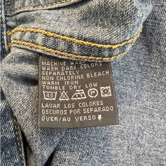 Vintage Liz Claiborne Jean Jacket with Sport Team Signatures Size Small Petite - Picture 8 of 9